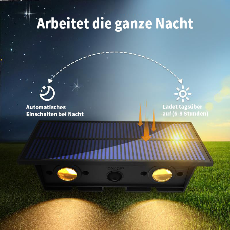 Solar-Wandleuchte für den Garten