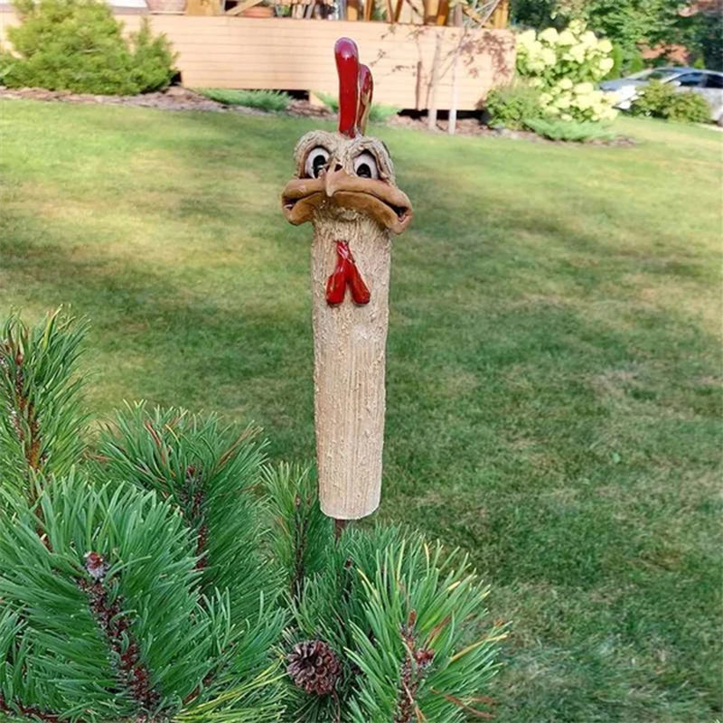 Lustiges Huhn/Strauß mit langem Hals