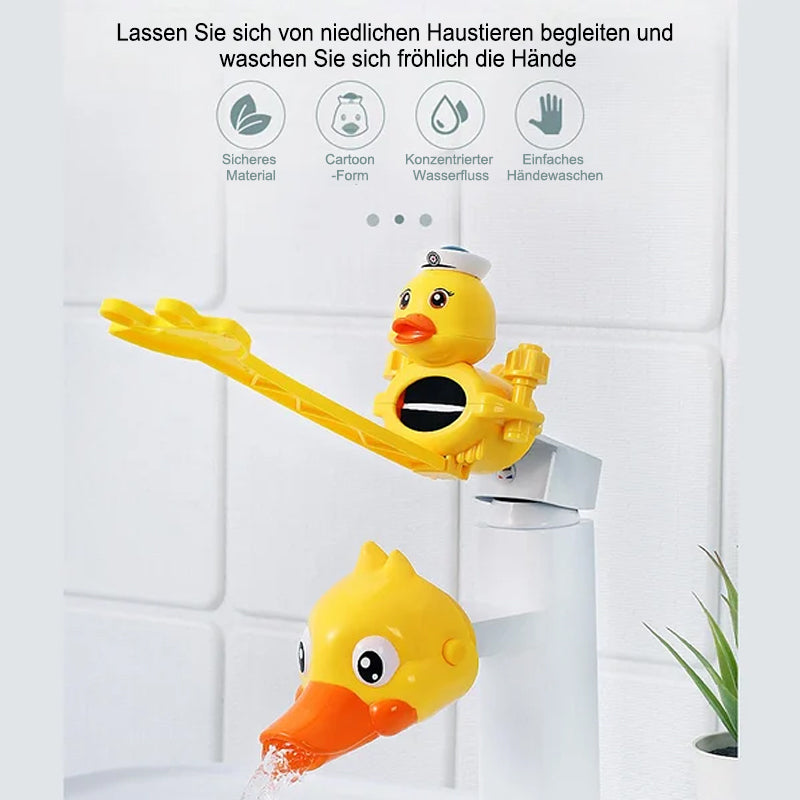 Niedliche kleine gelbe Enten-Wasserhahnverlängerung