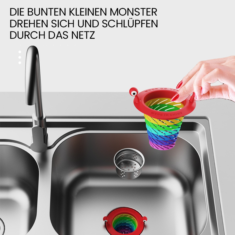 Farbiges kleines Monster Küchenspüle Sieb（3 STÜCK）