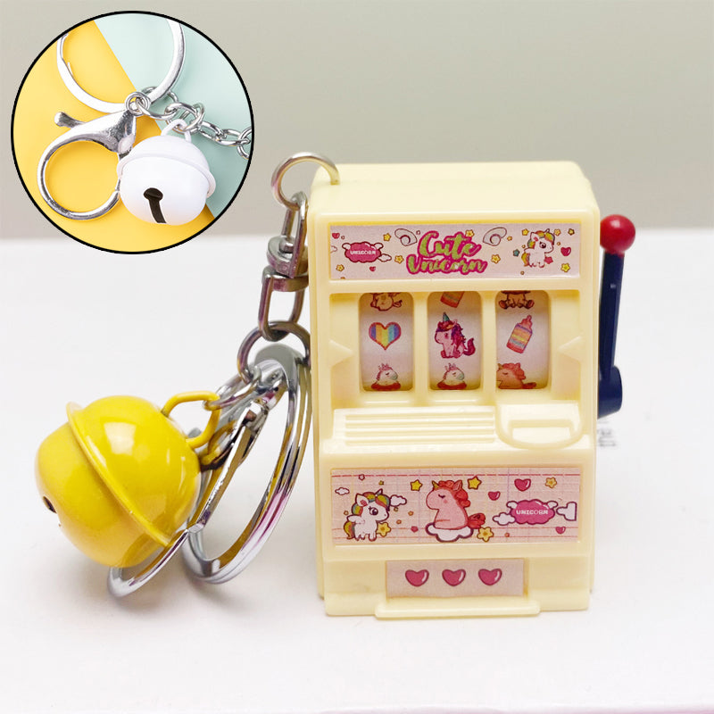 Kreativer Mini-Spielautomat-Schlüsselanhänger
