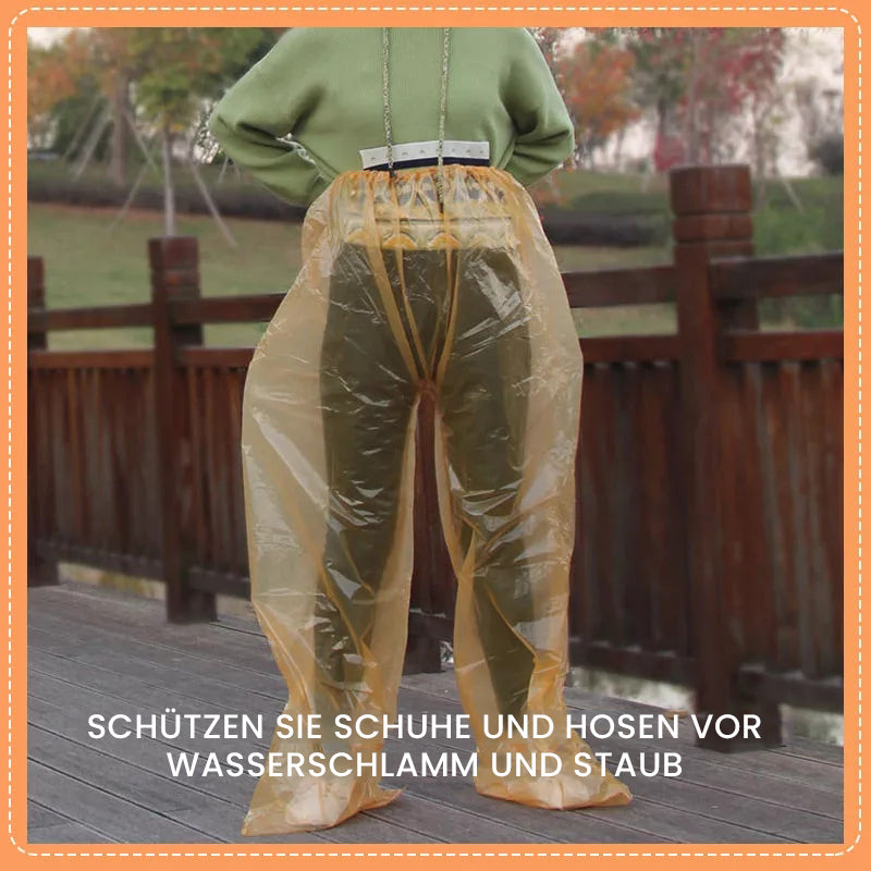 Outdoor Fußbindung lange Einweg Regenhose