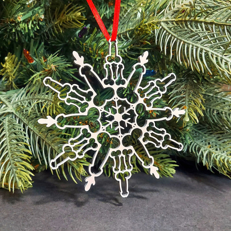 Weihnachten Schneeflocken Ornamente