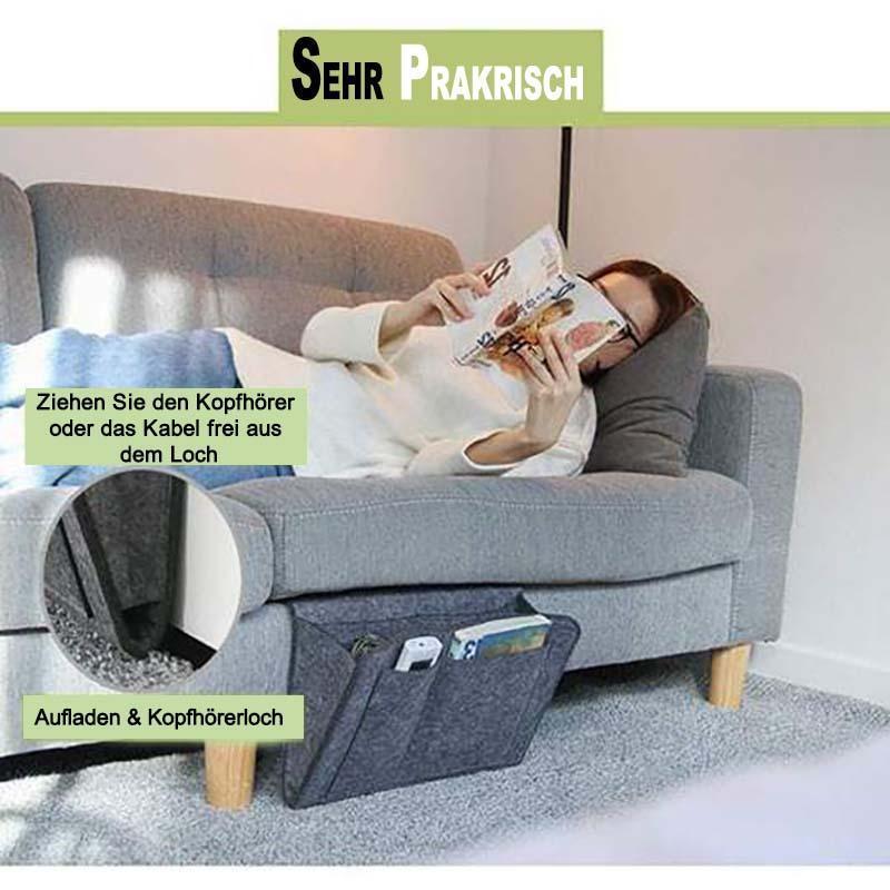 Filz Bettaufhänger Organizer Tasche für Bett Sofa Schreibtisch