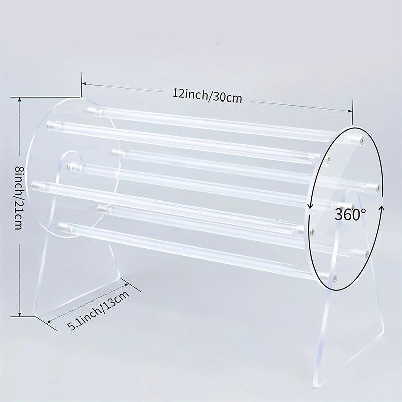 Rotierender Haarklammerhalter aus Acryl