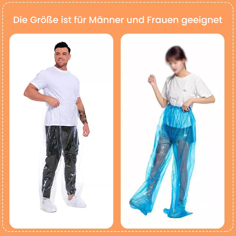 Outdoor Fußbindung lange Einweg Regenhose