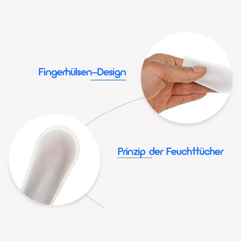 Haustier Zahnreinigung Finger Tücher(50 Stück)