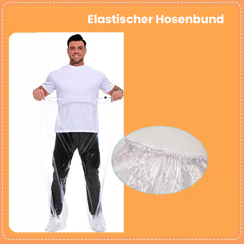 Outdoor Fußbindung lange Einweg Regenhose