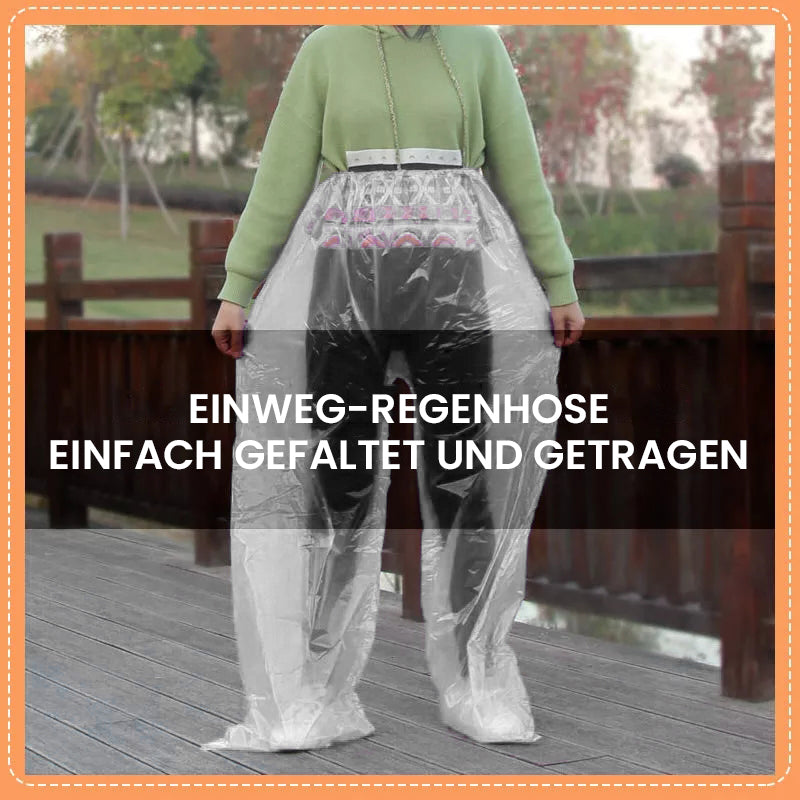 Outdoor Fußbindung lange Einweg Regenhose