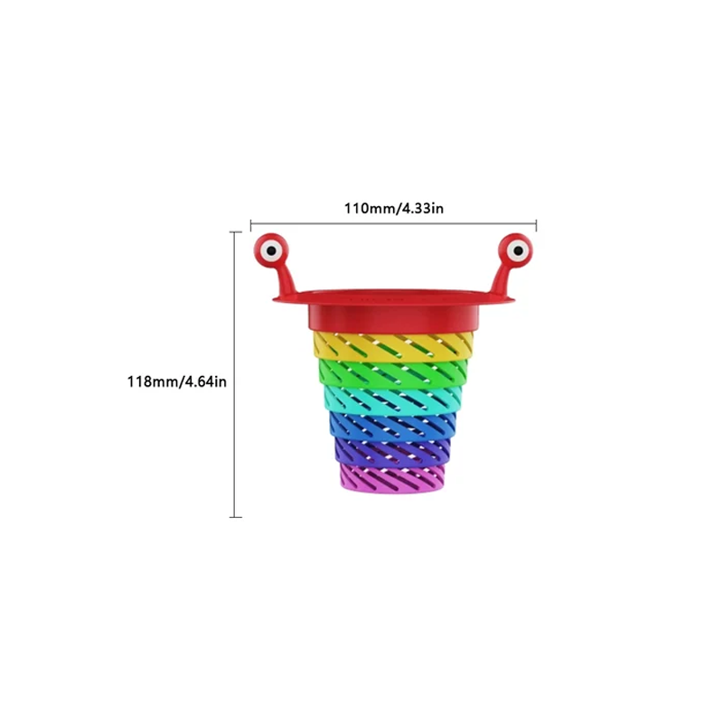 Farbiges kleines Monster Küchenspüle Sieb（3 STÜCK）